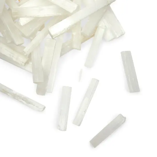 Selenite Wands Bulk, Large Healing Crystals Sticks for Meditation (3-5 in, 3 lbs) {7}