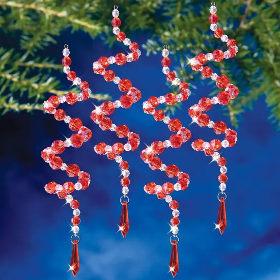 The Beadery Christmas Ornament Kit 8/Pkg-Peppermint Twist {1}