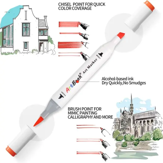 Alcohol Markers - 24 Coloring {2}