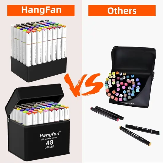 Alcohol Markers -48 Color Dual Tip Brush & Chisel {5}