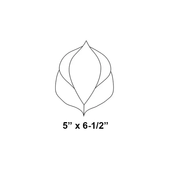 5" x 6-1/2" Clear Glass Bevel Cluster 2 {2}