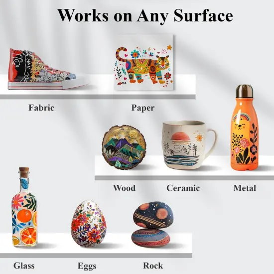 24 Colors Paint Pens Acrylic Markers {5}