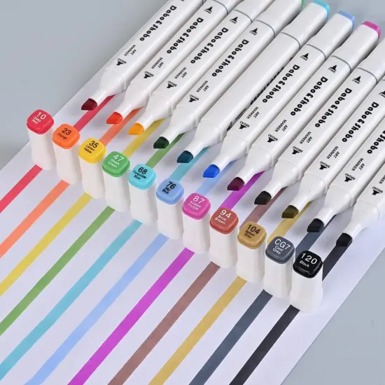 120 Colors Alcohol Drawing Markers {3}