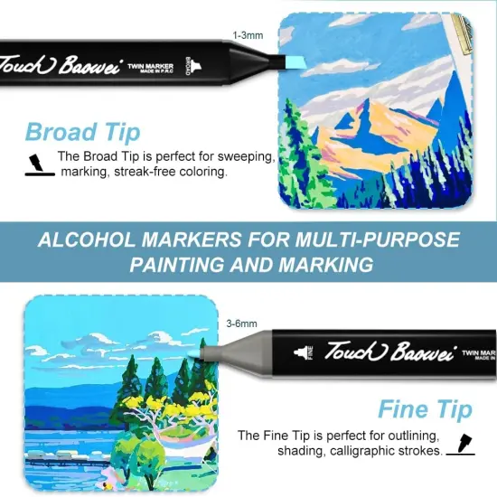 Alcohol Markers 80 Colors {3}