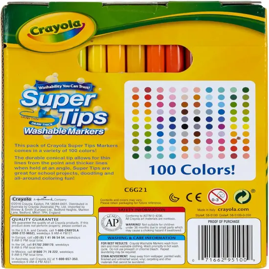 Super Tips Marker Set for Kids (100ct) {4}