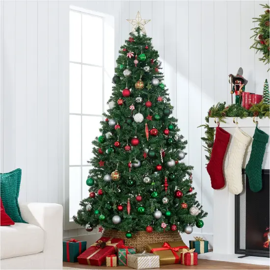 Best Choice Products Premium Spruce Artificial Christmas Tree w/ Easy Assembly, Metal Hinges & Foldable Base {2}