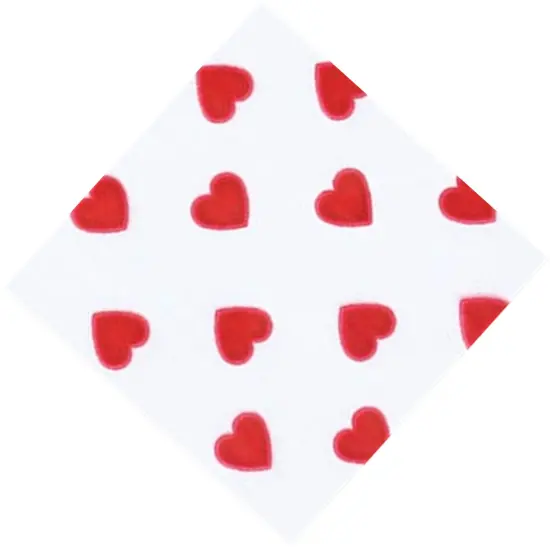 Small Red Hearts Cello Treat Bag {6}