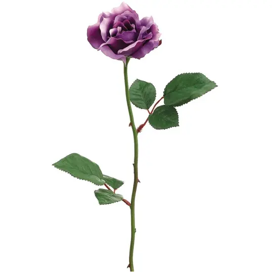 Allstate Long Stem Artificial Blooming Rose Spray - 23" - Purple {1}