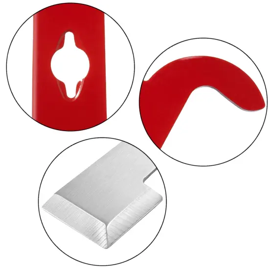 Honey Keeper 2-Pack Stainless Steel J Hook Bee Hive Tool, 10-1/2 inch Frame Lifter and Scraper, Beekeeping Equipment Red {4}