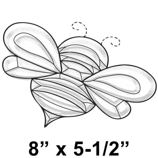 8" x 5-1/2" Exquisite Clear Glass Bumblebee Bevel Cluster EC170 {2}