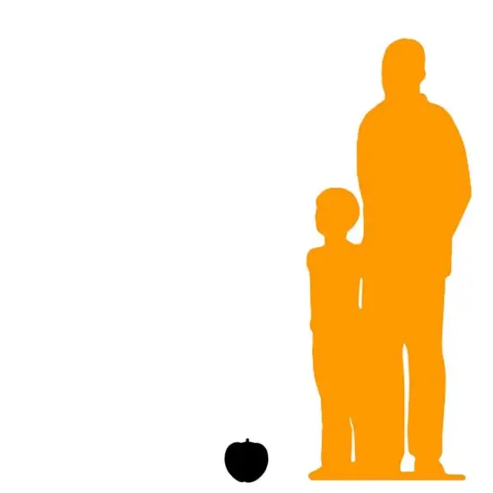 Mini Green Apple Over Sized Statue {2}