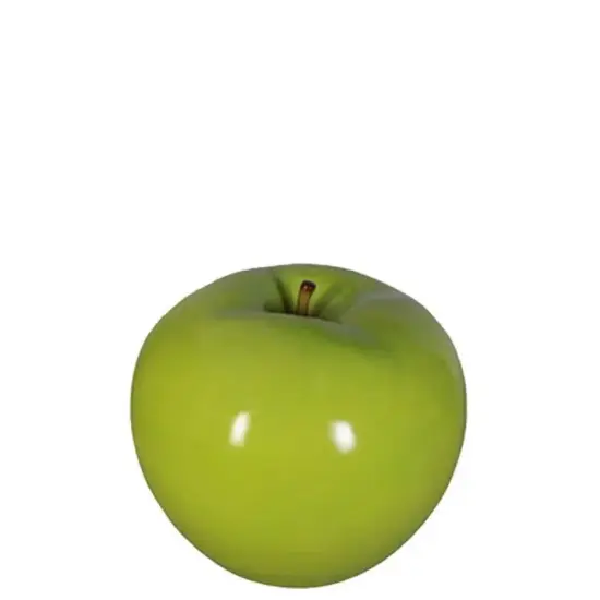 Medium Green Apple Over Sized Statue {1}
