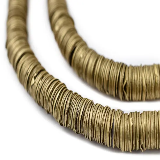 The Bead Chest Brass Interlocking Crisp Beads (8mm) {1}