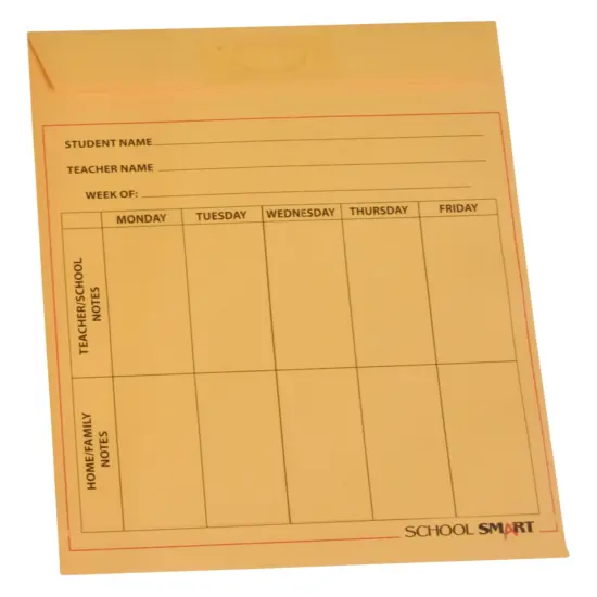 School Smart Take Home Envelope, 10 x 13 Inches, Goldenrod, Pack of 100 {3}