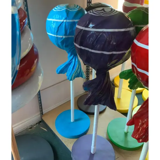 Purple Lollipop Over Sized Statue {5}