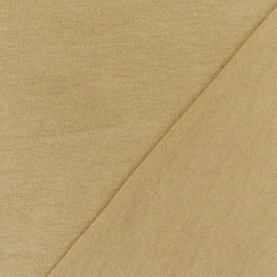 Beige Solid Stretch Cotton Spandex Jersey Knit Fabric By the Yard {3}