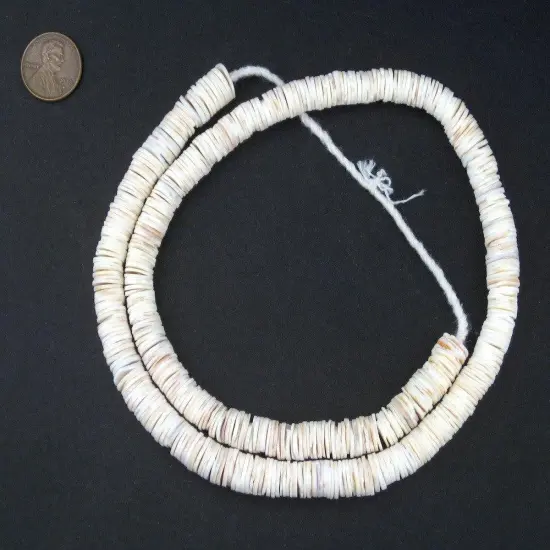 The Bead Chest Ocean Shell Heishi Beads (8mm) {2}