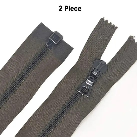 Zipper &ndash; Dark Camel 6MM Open Bottom Separating for Jackets and Outerwear {1}