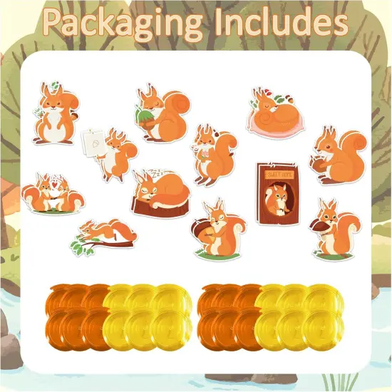 24 Pcs Squirrel Hanging Party Decorations {2}
