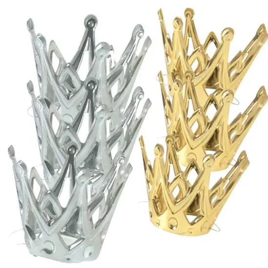 Miniature Crowns Metallic Silver & Gold 12 Units {1}
