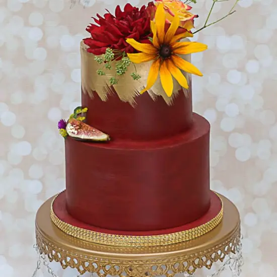 Bakell - Metallic Maroon Luster Dust (4g, 1x Jar) Edible Vegan Dust & Paint for Baking, Desserts and Beverages {3}