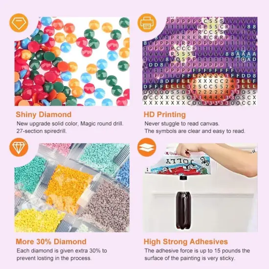 5D Diamond Painting Kits for Adults, Faith, Hope, Love Wishing Bottle Diamond Art kit for Adults Beginner, DIY Full Drill Diamond Dots with Diamond Gem Art and Crafts for Home Wall Decor 16 x 12 Inch {5}