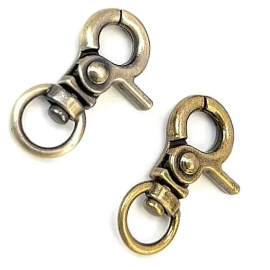 Lobster Clasp Hook &ndash; 2 5/8 Inches Antique Brass Finish {5}