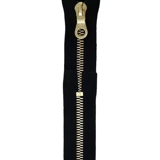 6MM Closed Bottom Zipper with KTA Pull &ndash; Black Tape {3}