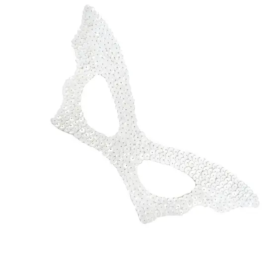 Bat Mask Sequin White {5}