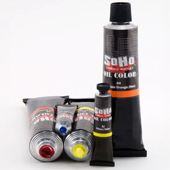 SoHo Urban Artist Oil Paint - 2 Pack, Cadmium Red Light Hue 2 Pack - 170 ml Tube - Best Valued Oil Colors for Painting with Excellent Pigment Load {5}