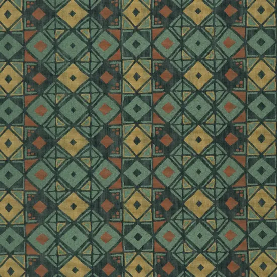 Jade - Green AbstractGeometric Upholstery Fabric 54 Inches" {1}