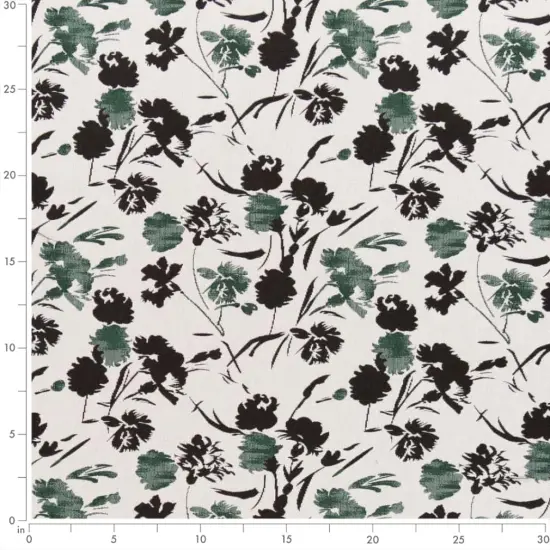 Upholstery Fabric - Green Floral Upholstery Fabric 54 Inches" {3}