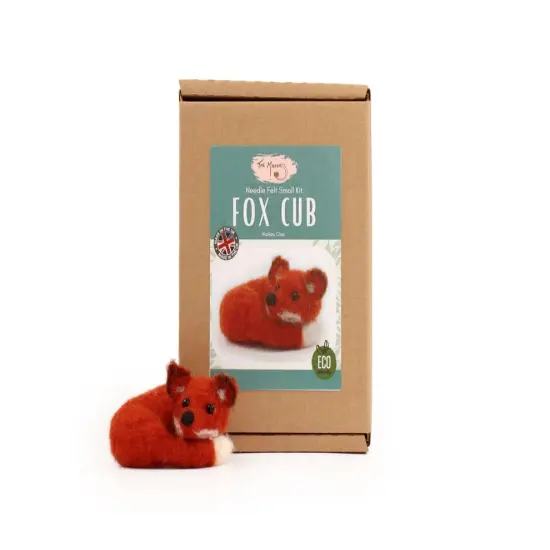 Felting Kit - Fox Cub Small Needle Felt Kit {3}