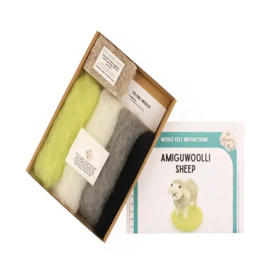 Felting Kit - Tiny Sheep Needle Felt Kit {2}