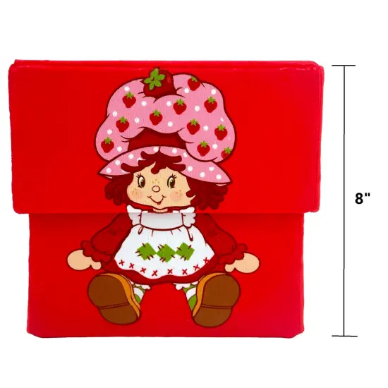 Strawberry Shortcake: Storable 8" Box - Red Character Themed Bin, Fabric Storage Container, Opening Top Lid, Holds Toys-Books-Games & More, Licensed {6}