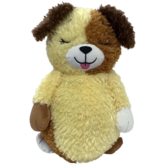 Happy Nappers: Adorable Storables - Dog - Tan & Brown - 8&rdquo; Character Box & Surprise 8&rdquo; Plush Toy w/ Weighted Paws, Square Storage Bin, Kids Ages 1+ {3}