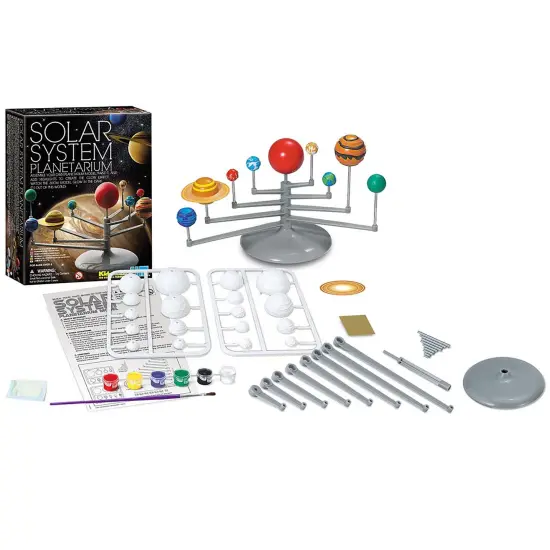 4M: Solar System Planetarium - Assemble Your Own 11.8" Model, Snap-Together, Glow-In-The-Dark Paint, DIY STEM Craft & Science Project Kit, Kids 8+ {5}