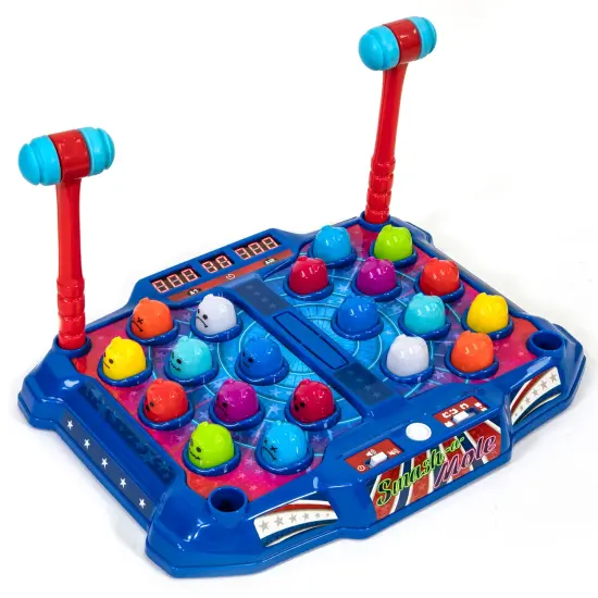 Retro Arcade: Electronic Smash-A-Mole - Tabletop Game, Moles Light Up, 4 Playing Modes, 1-2 Players, Ages 6+ {7}