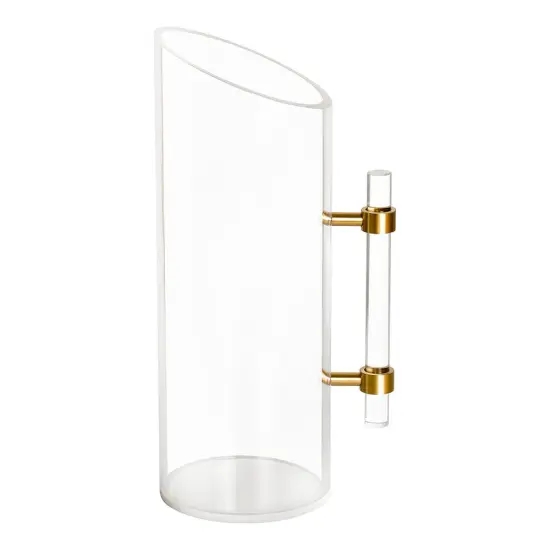 Lucite Pitcher with Gold Handles By Kinor Decor {1}