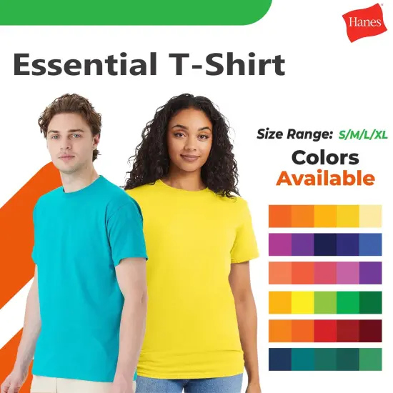 Hanes&reg; Essential Short Sleeve Crewneck T-Shirt Forest green {2}