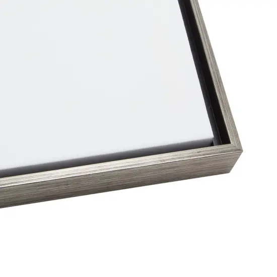 Creative Mark Illusions Floater Frame For 3/4" Deep Canvases -Antique Silver- Set of 4 - Ideal for Galleries & Home Decor - Wood Float Frame for Canvas Paintings- Complete Hanging Hardware {5}