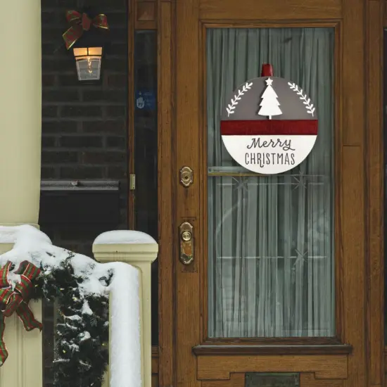 Merry Christmas Door Hanger {4}