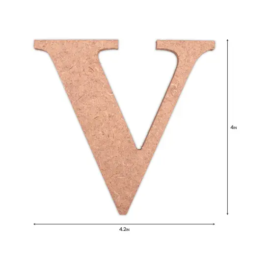 Little Birdie MDF Alphabets Upper Case 4" 1/Pkg-V {4}