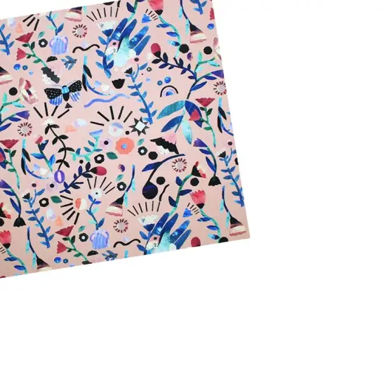 Paper Cutout Garden Printed Spandex {5}