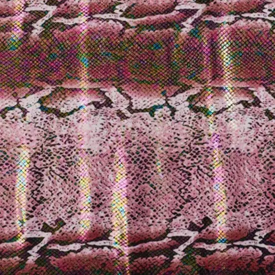 Mamba Foil Printed Spandex Fabrics Red {1}