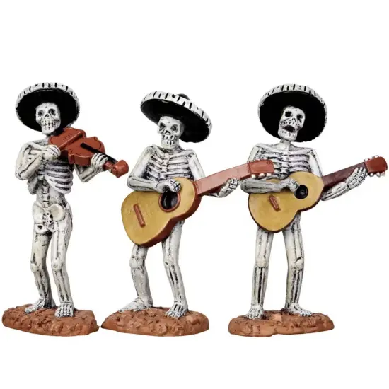 Skeleton Mariachi Band - Lemax Spooky Town {1}