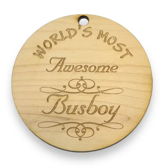 Worlds most Awesome Busboy - Ornament {1}