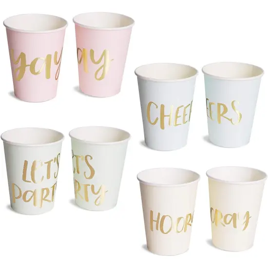 Bachelorette Party Cups, 4 Colors (9 oz, 48 Pack) Blue {1}