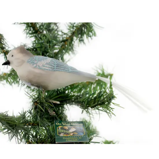 Old World Christmas 3.0 Inch Blue Jay Tree Ornament , Bird {1}