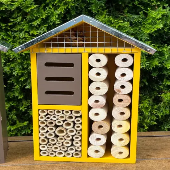 Sunny Multi-Room Pollinator HOTEL - Tin Roof Heavy Duty Brown {7}